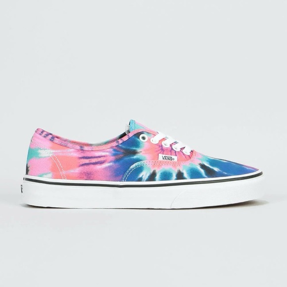 VANS Authentic (Tie Dye) Multi/True White Shoes - Picture 9 of 13